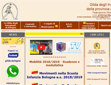 Tablet Screenshot of gildabologna.it